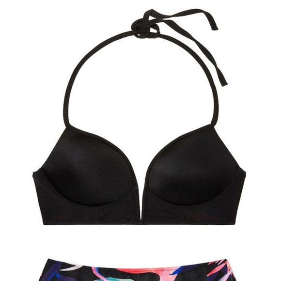 NWOT VS PINK  black bikini top size xs - Picture 2 of 6